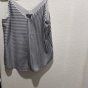 Express black and white modern tank top medium